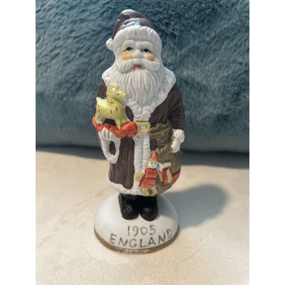 Santa Figurine "1905 England" Ceramic Christmas figurine Around‎ the World - Picture 3 of 7